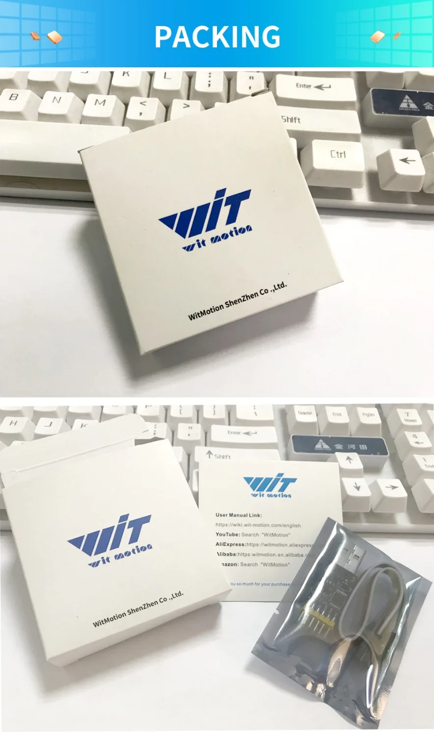 Witmotion USB-UART 3-в-1 постоянного тока в переменный конвертер, многофункциональный(USB-TTL/RS232/RS485) 3,3-5 V последовательный адаптер переменного тока, CH340 чип, профессиональный дизайн