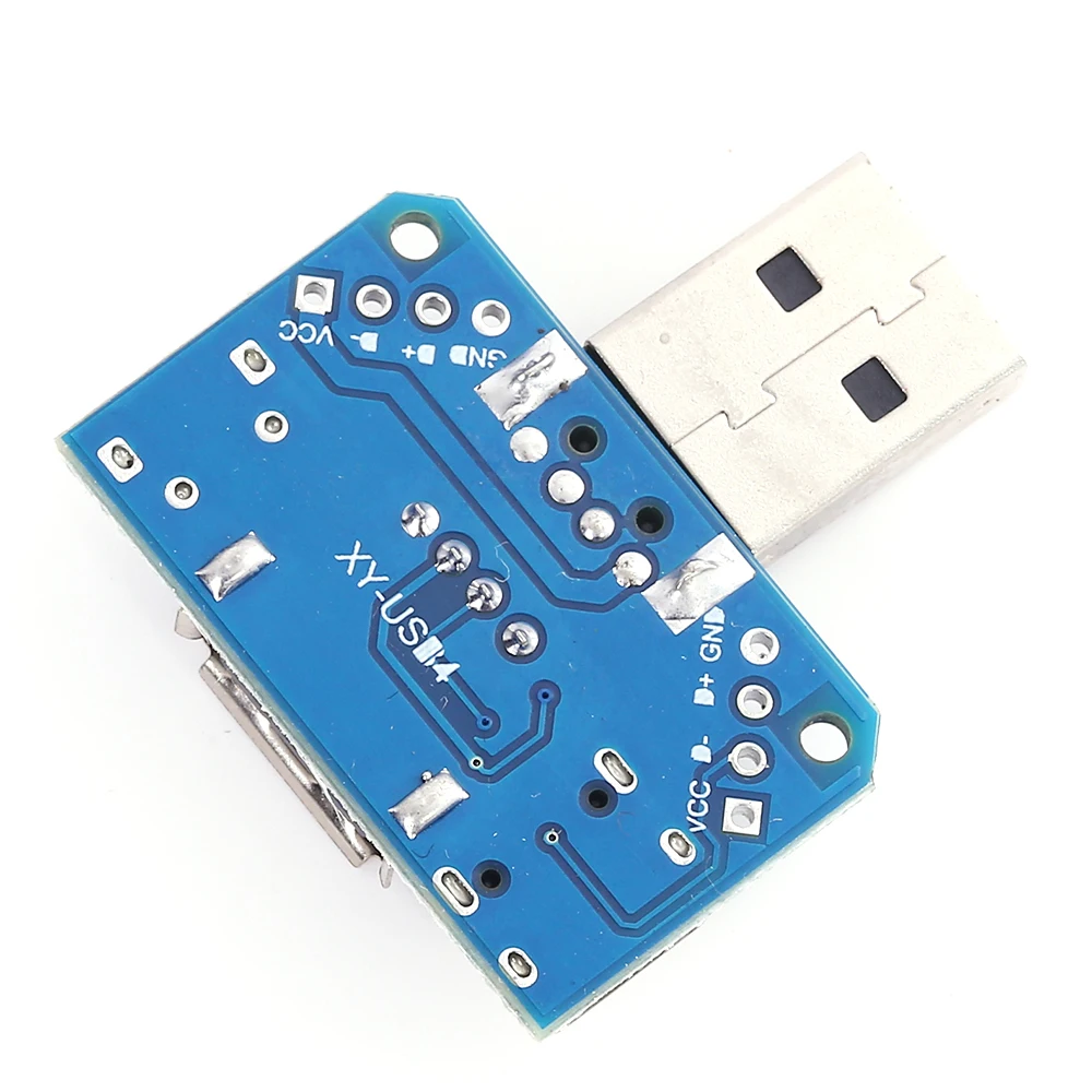 Переходник USB со штекера на штекер Type C Micro 4P плата адаптера терминала 2 54