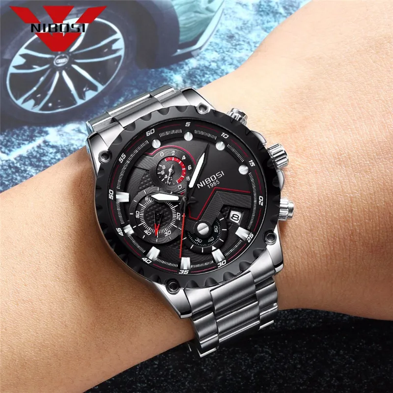 Фото NIBOSI Sports Watches Men Top Brand Luxury Auto Date Clock Waterproof Army Military Watch Full Steel Men's Quartz Wrist Наручные NIBOSI Sports Watches Men Top Brand Luxury Auto Date Clock Waterproof Army Military Watch Full Steel Men's Quartz Wrist Наручные
