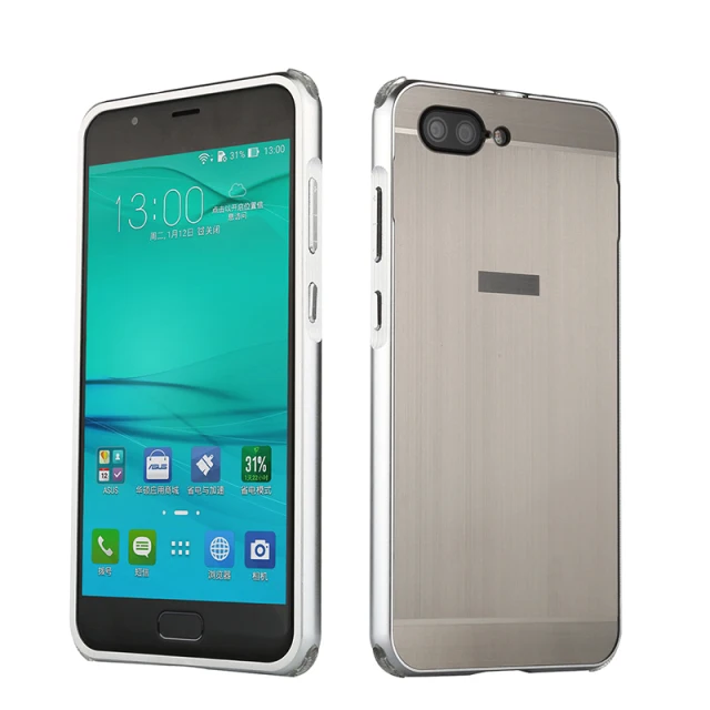 Для Asus Zenfone 4 Max ZC554KL чехол металлический бампер+ PC матовый Жесткий Чехол для Zenfone4 ZE554KL Zenfone 4 Max ZC520KL 5,2 дюймов Чехол - Цвет: Silver