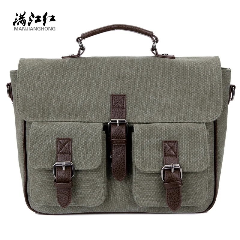Мужские сумки мессенджеры винтажный холщовый портфель сумка на плечо Мужская