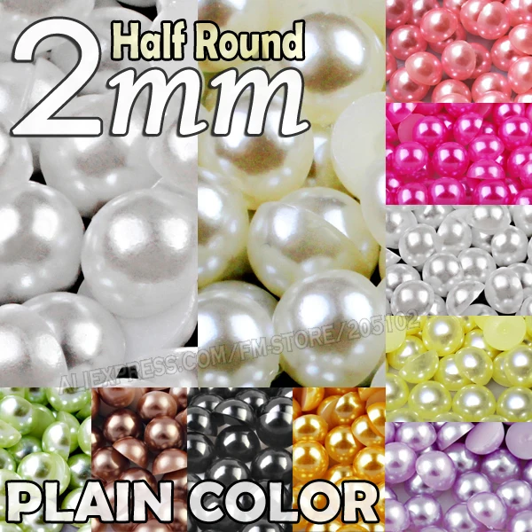 Полукруглые бусины с имитацией жемчуга 2 мм 2500 шт./лот|accessories for|accessories accessoriesaccessories