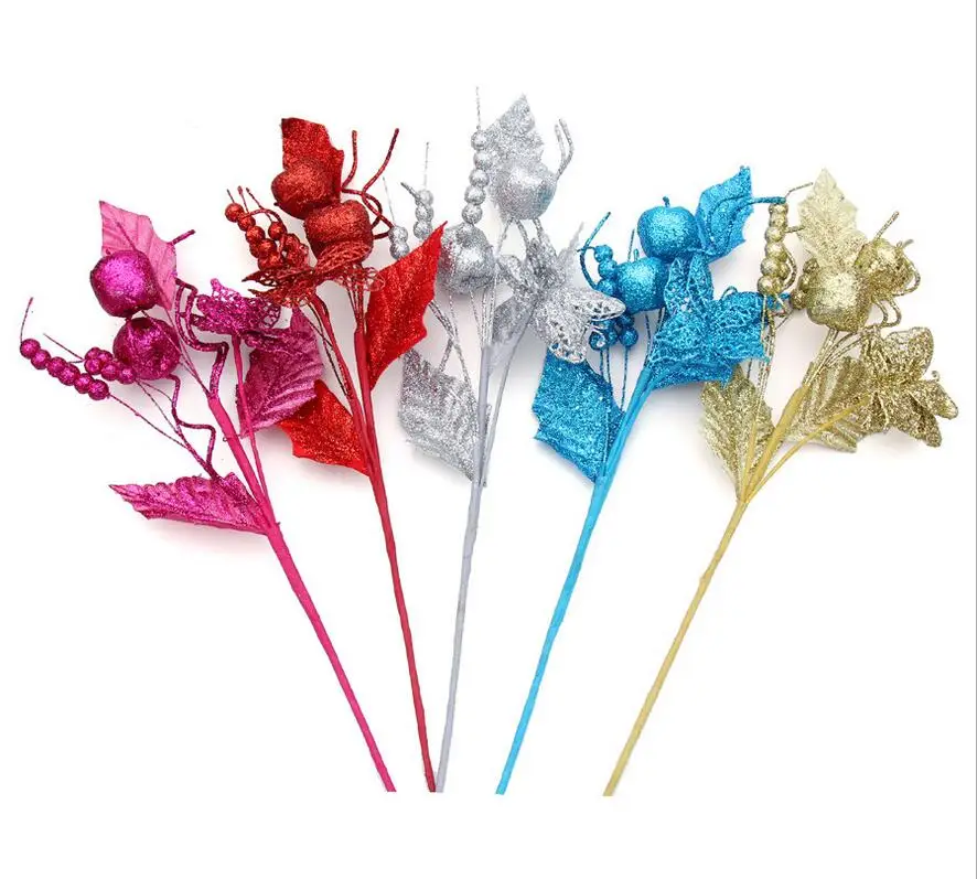 5 шт. 24*14 см бабочка с фруктовыми ветками для свадебной вечеринки украшение