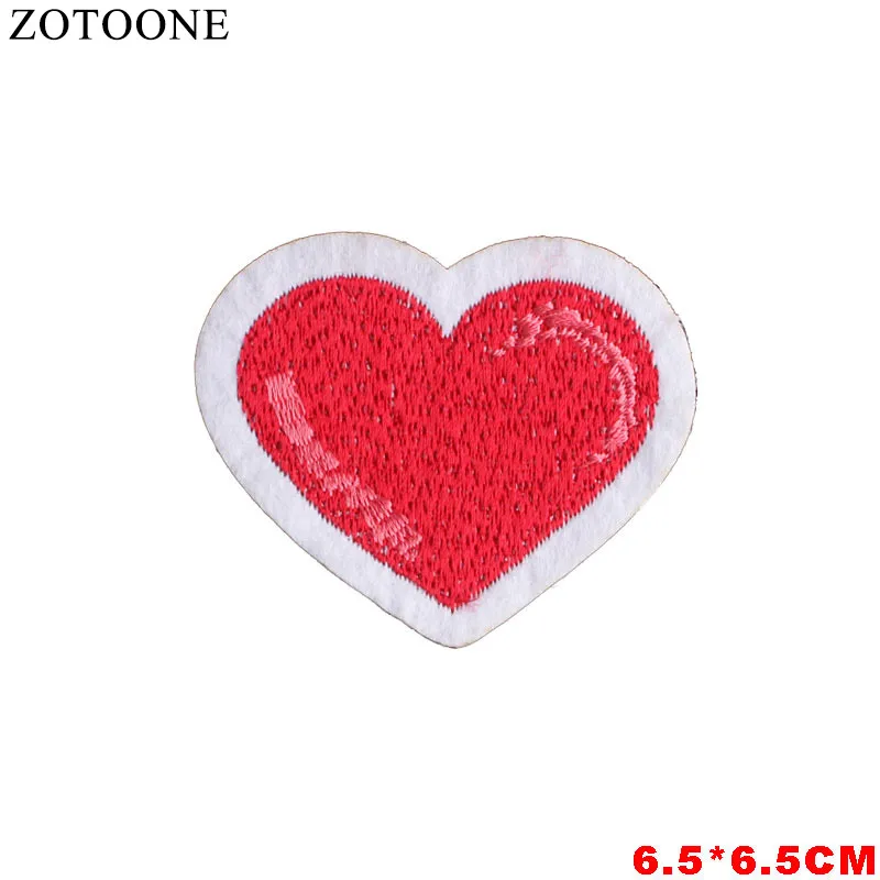 ZOTOONE с цветочным узором и надписями значки сердца нашивки полосками для одежды