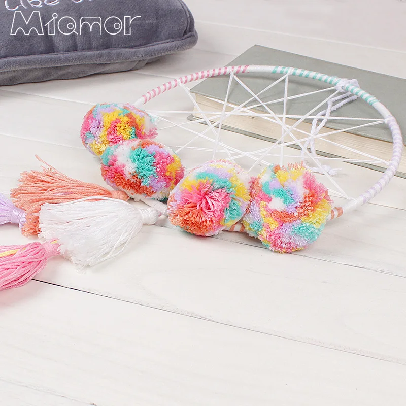 Счастливого Рождества помпон Ловец снов и ветер куранты с перьями автомобиль