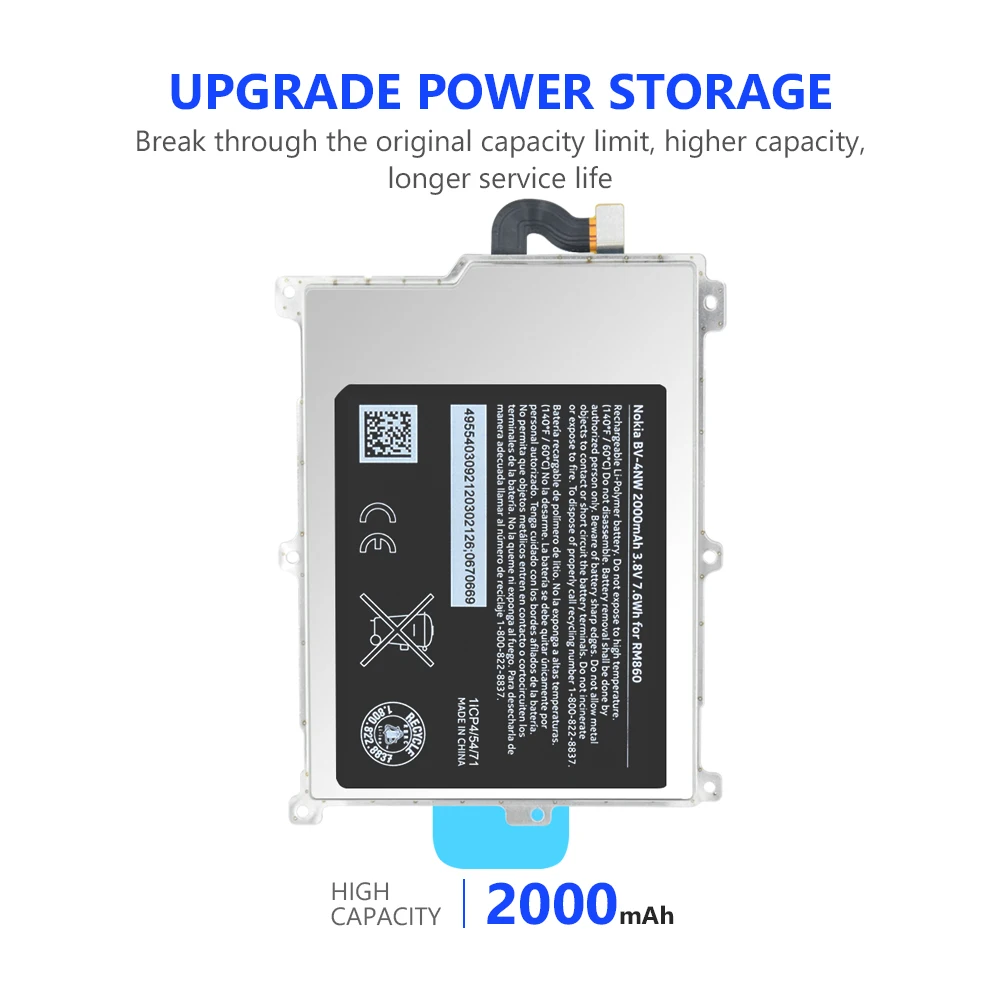 3 8 V 2000mAh BV4NW BV 4NW аккумулятор литий ионная батарея Мобильный телефон батареи