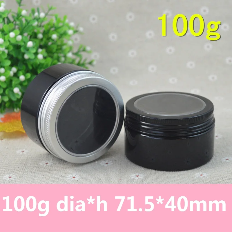 50 шт./Лот 100 г черные консервированные крышки для банок 3 5 унции металлические