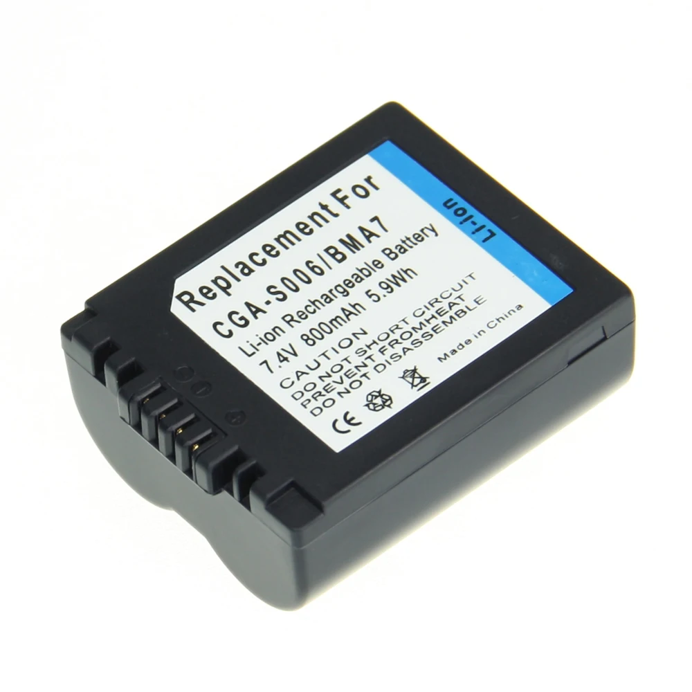 1 шт. CGA-S006E CGRS006A CGR-S006E CGR-S006A/1B BP-DC5U Перезаряжаемые Камера литий-ионный Батарея для