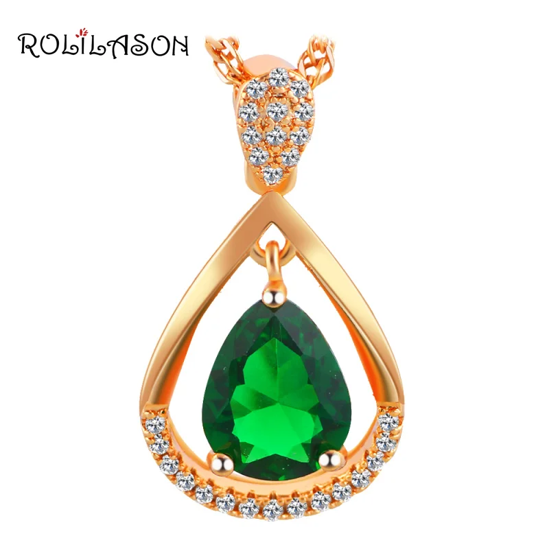 Rolilason Модные украшения кулон для красивая девушка партия брелок золотой тон