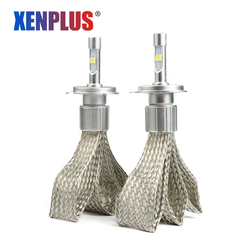 Светодиодные лампы для фар Xenplus H4 H7 LED H1 H3 H11 D2S 880 HB3 HB4 9012 H8 H27 H9 супер яркий чип CREE XHP50