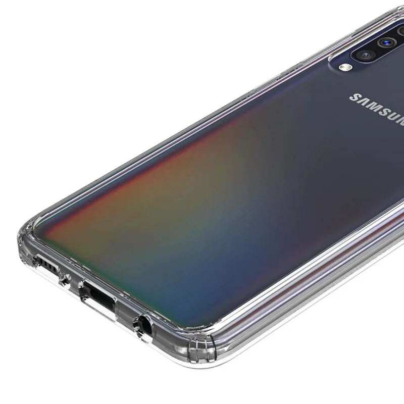Для samsung A30 чехол с украшением в виде кристаллов бампер прозрачный жесткий акриловый чехол для мобильного телефона для Galaxy A50 A40 A20 A10 A70 M10 M20 M30 S10 плюс S10E S 10