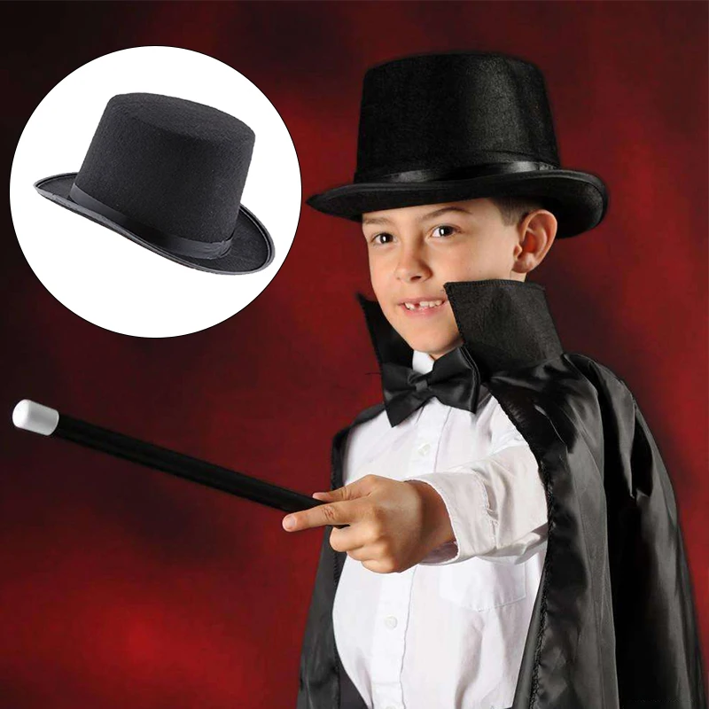 Волшебная черная шапка Хэллоуин Детская летняя джазовые шапки стандартная