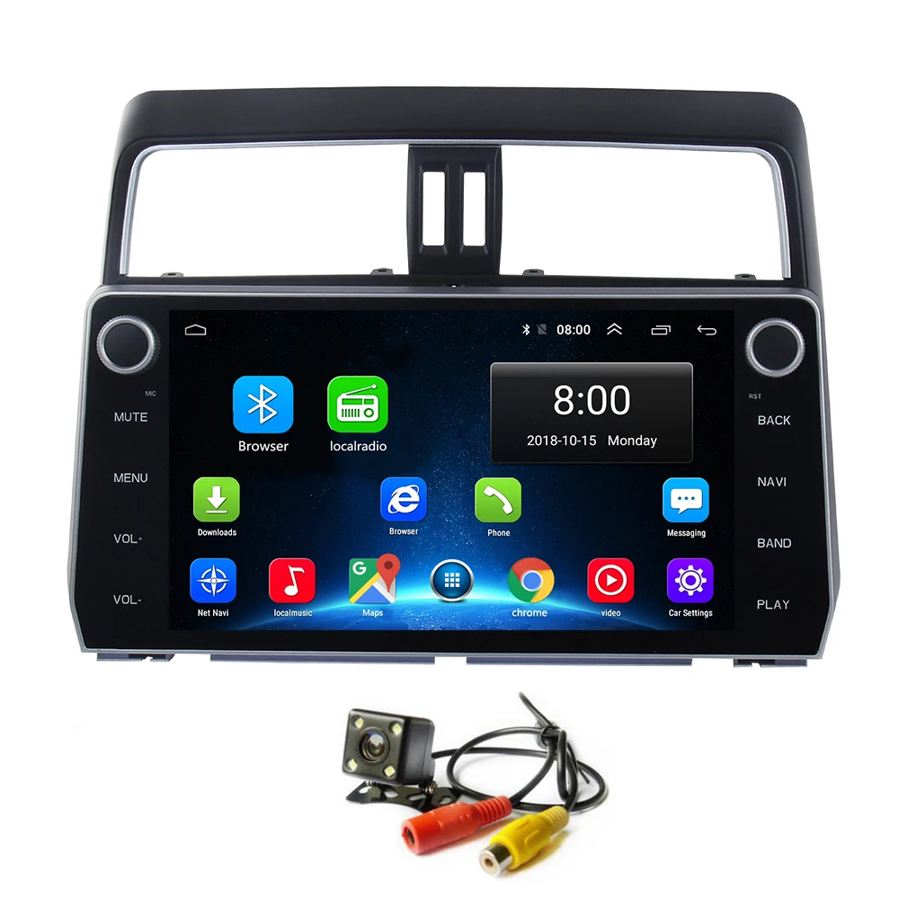 Android 8 1 автомобильное радио GPS Navi для Toyota Prado 2018 головное устройство стерео плеер