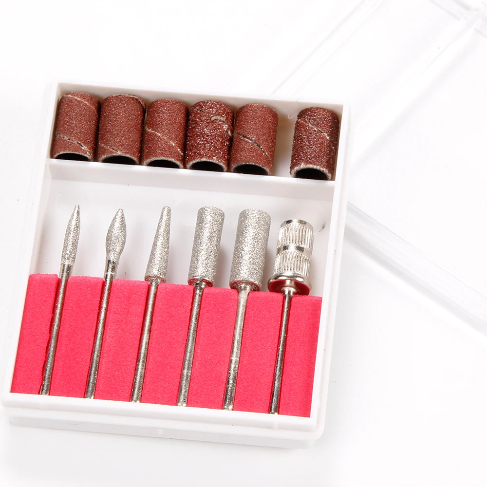 Электрический аппарат для маникюра фрезы ногтей 12 шт. удаления кутикулы гель