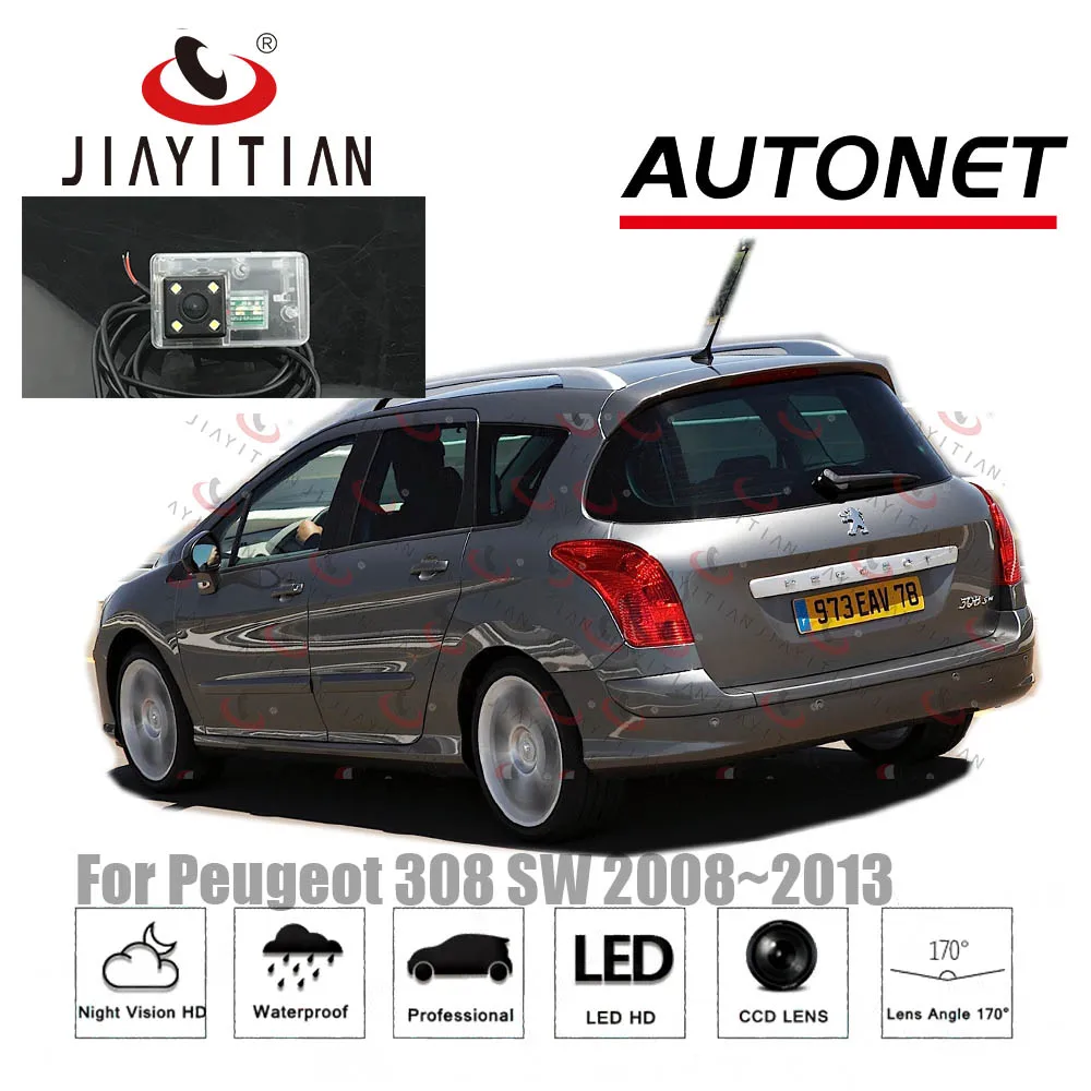 

JIAYTTIAN Rear view Camera For Peugeot 308 SW 2008 2009 2010 2011 2012 2013 Backup camera License Plate camera Reverse camera