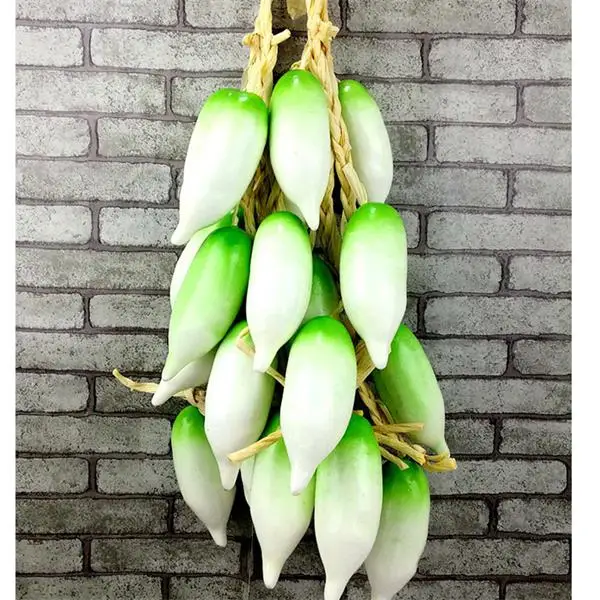 White radish Имитация фруктов и овощей DIY праздничные принадлежности искусственный декор для ресторана кухни дома настенный Декор Поддельные - Цвет: White radish