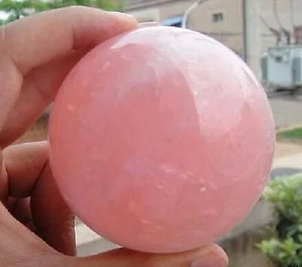 Натуральный розовый кварцевый шар исцеляющий | Дом и сад
