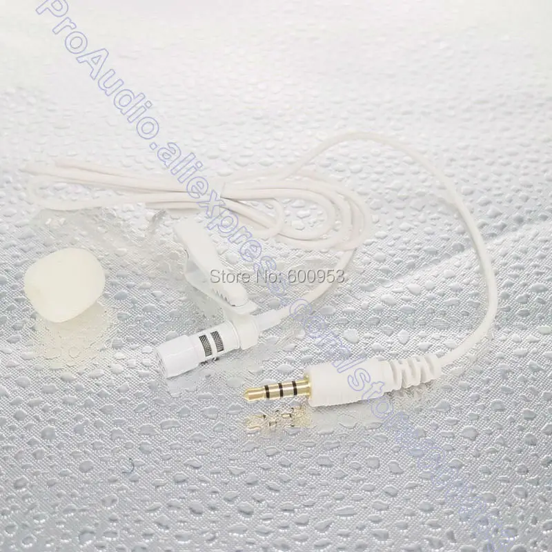 Белый Внешний петличный микрофон с креплением на лацкане для iPhone iPad Samsung