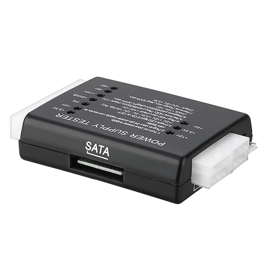 ПК компьютер 20 Pin 24 блок питания Тестер ATX SATA HDD проверка мощности измерительный