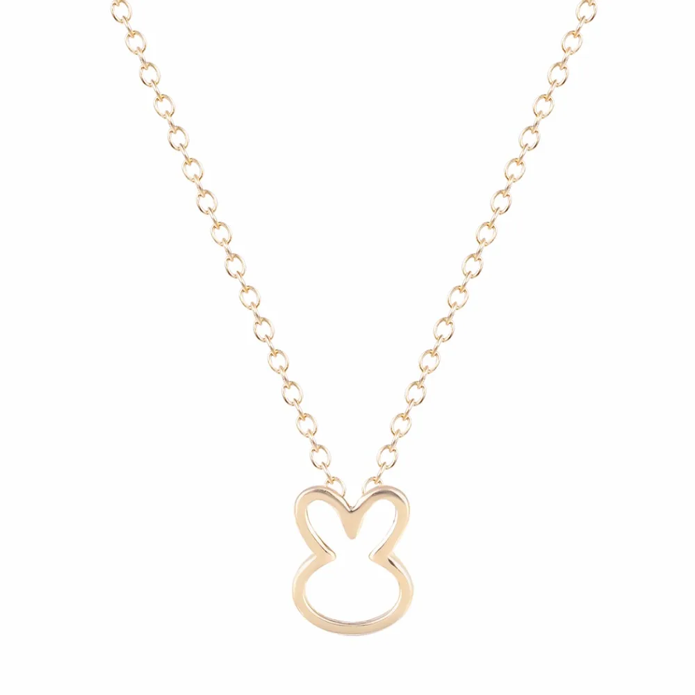 Kinitial 10 шт. милый кролик Ожерелья для мужчин Love BUNNY Подвеска Цепочки и ожерелья