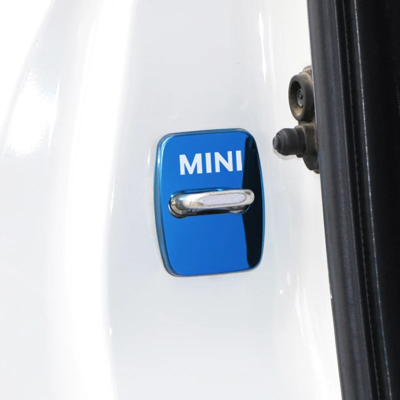For R60 R61 blue 2 шт. для Mini Cooper Countryman clubman F54 F56 F55 F60 R60 R61, автомобильные аксессуары, крышка дверного замка, эмблема, наклейки - Название цвета: For R60 R61 blue
