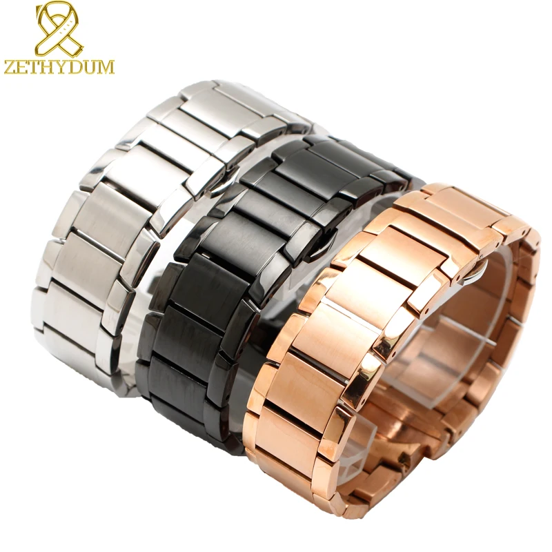 Ремешок для часов из нержавеющей стали 22 мм мужские ремешки AR2447 2448 2432 2433 2434