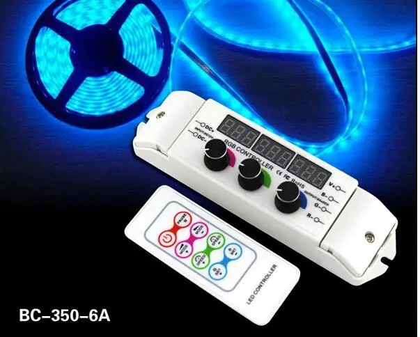 Светодиодный RGB контроллер DC12V-DC24V 3CH RF беспроводной пульт дистанционного