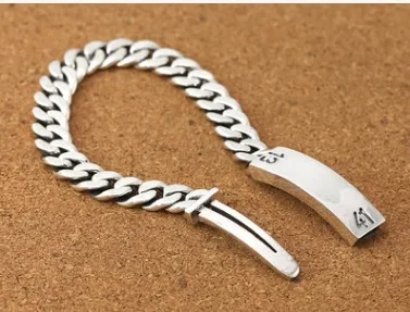 

mens bracelets braclet men boyfriend gift silver 925 10mm