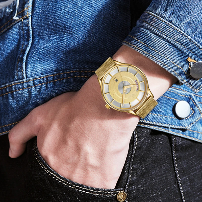 

NAVIFORCE New Luxury Creative Men Watch Ultra-thin Steel Band Quartz Watches Mens Clock Male Wrist Watch relogio masculino 2020