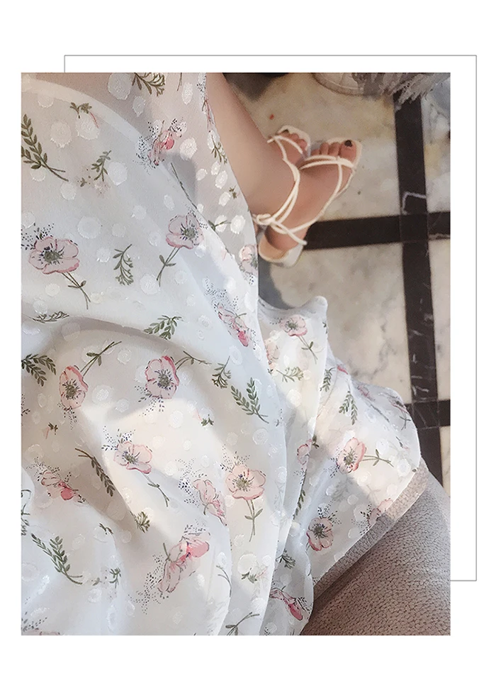 Mishow Женские летние шифоновые платья с v-образным вырезом Цветочные пляжные платье Милое платье для девочек MX18B1234-1