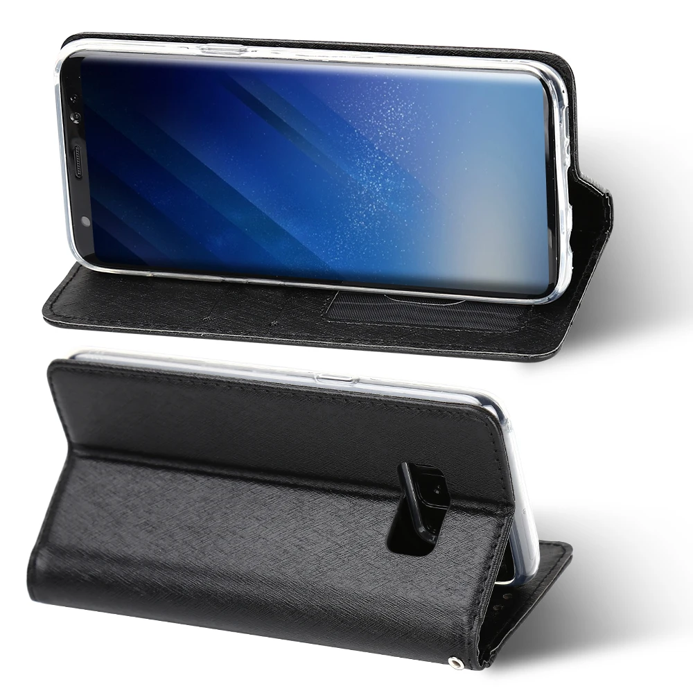Роскошный кожаный чехол с откидывающейся крышкой для Samsung Galaxy S8 S8 плюс S7 edge Note 8 автомобильный чехол для телефона Магнитная задняя крышка чехол со слотами для карт Обложка кошелька