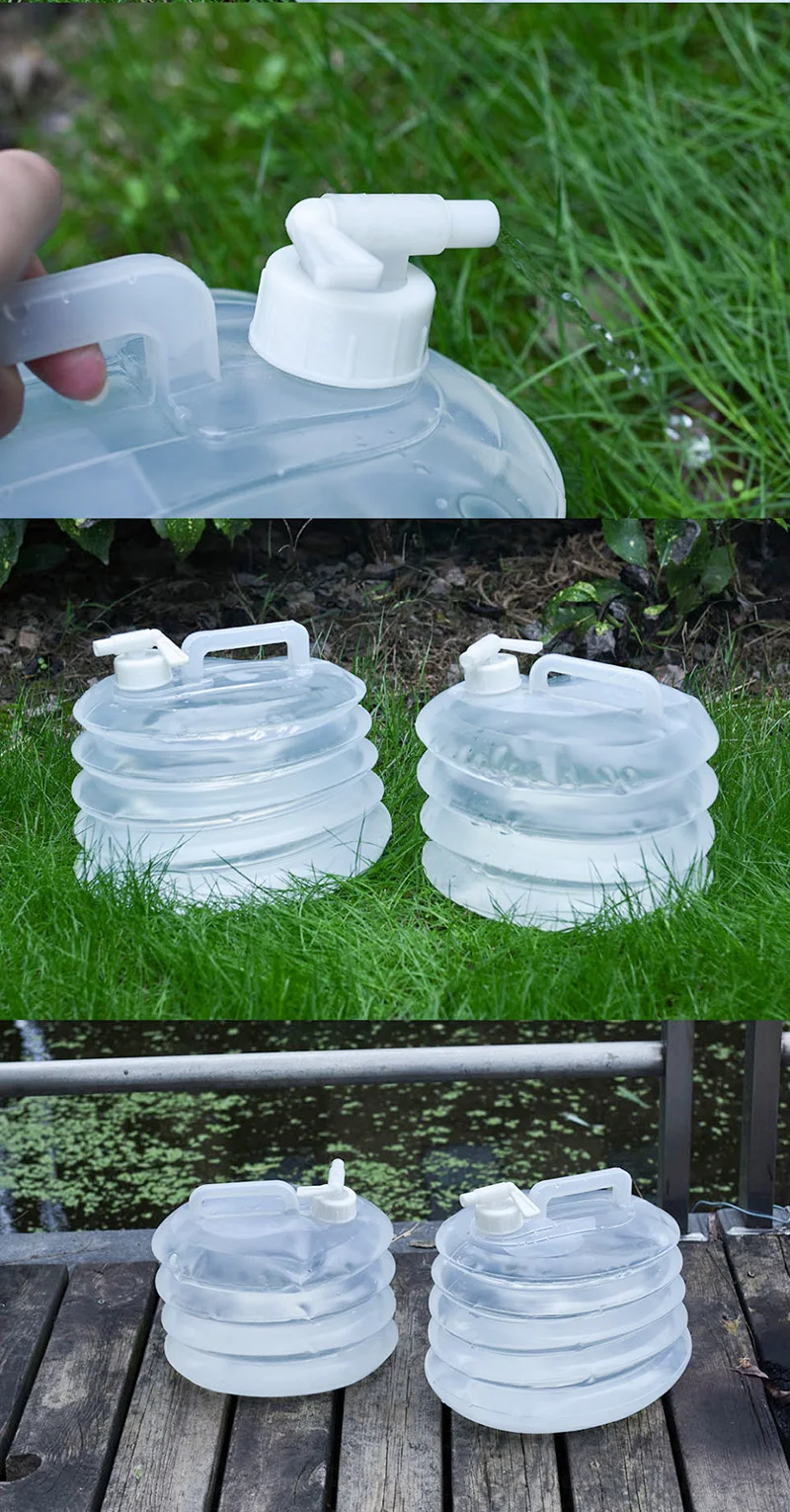 Аккордеон Jerrycan 5L/8L/10L/15L пищевой PE ведро для воды портативный автомобильный контейнер для питьевой воды складной Открытый Кемпинг рыба