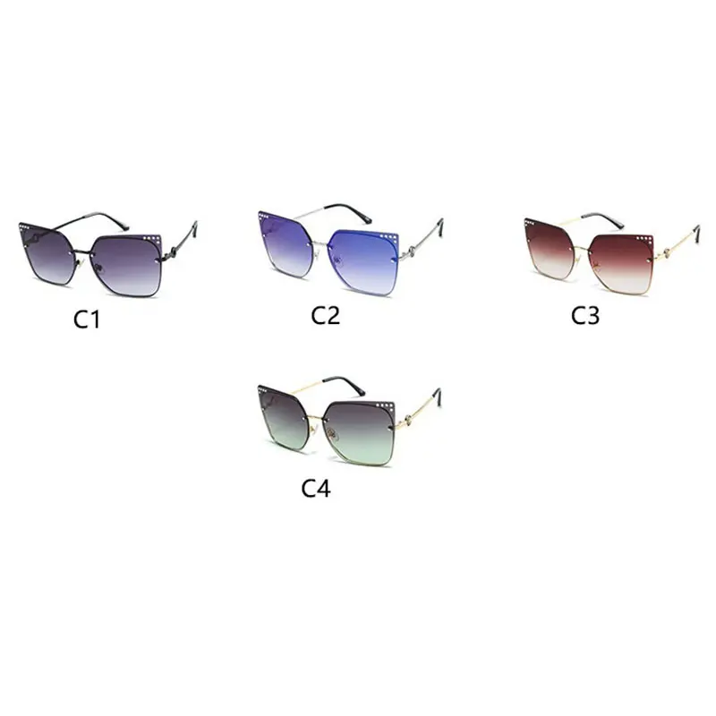 2020 Новое поступление модные синие градиентные солнцезащитные очки женские