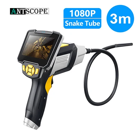 Antscope 4,3 дюйма 8 мм промышленного эндоскоп 1080 P инспекции Камера для авто ремонт инструмента IP67 Водонепроницаемый Змея пробки бороскопы 30 - Цвет: 3M Snake Tube