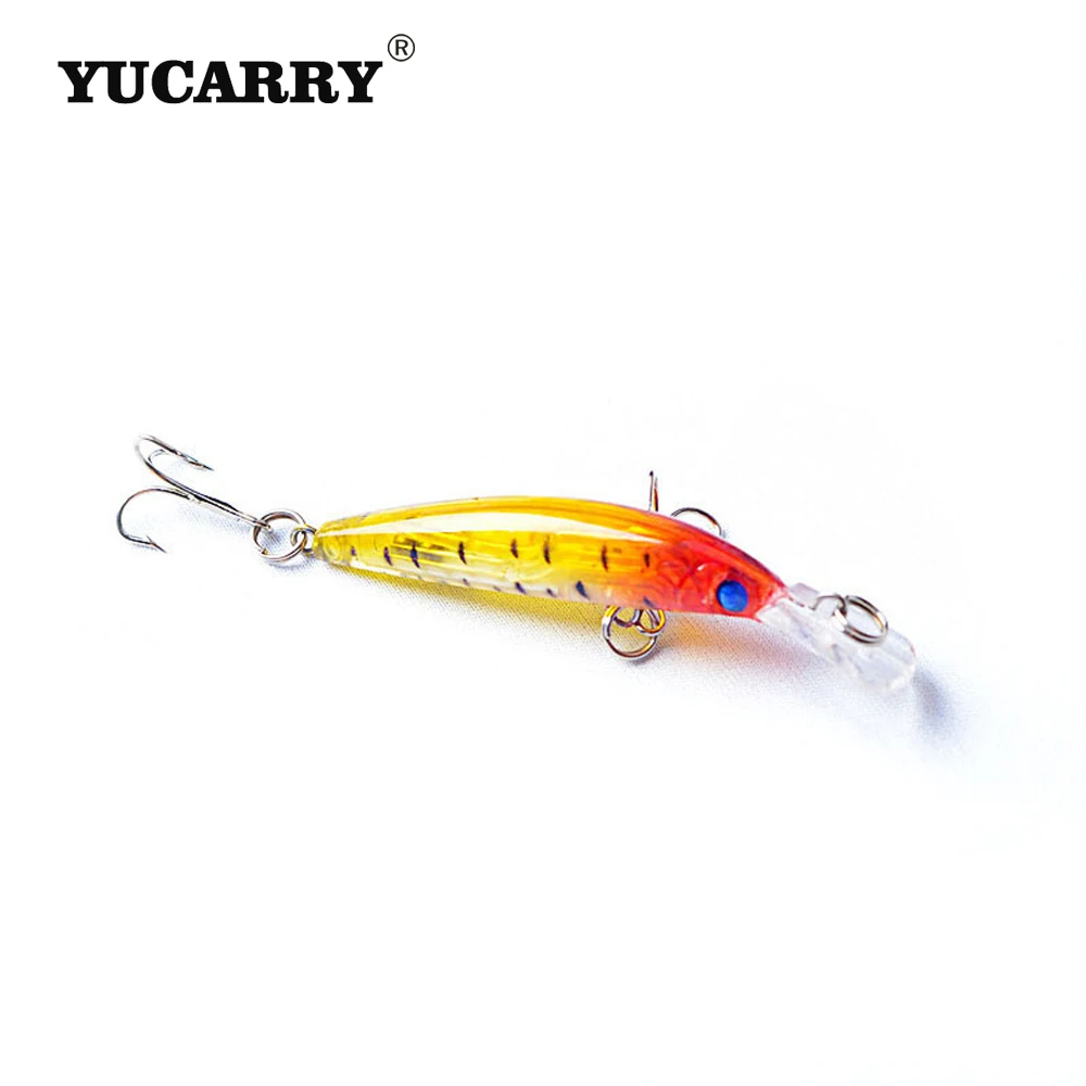 YUCARRY бренд 4 цвета 8 см 3 9 г # крюк многосекционный моделирования рыбы Luya Блесен