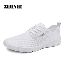 ZIMNIE Brand 2021 Hot Sell Mesh Men Fashion Casual Shoes Lace-up Men Shoes Lightweight Comfortable Breathable Driving Sneakers