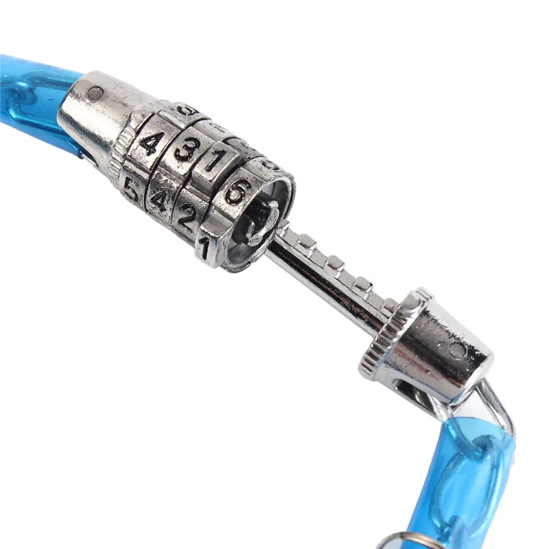 Открытый спортивный 4 значный комбинированный велосипедный замок с паролем