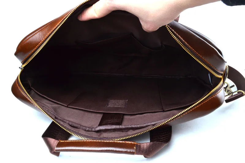 AETOO мужской кожаный портфель ретро большой емкости сумка для компьютера верхний