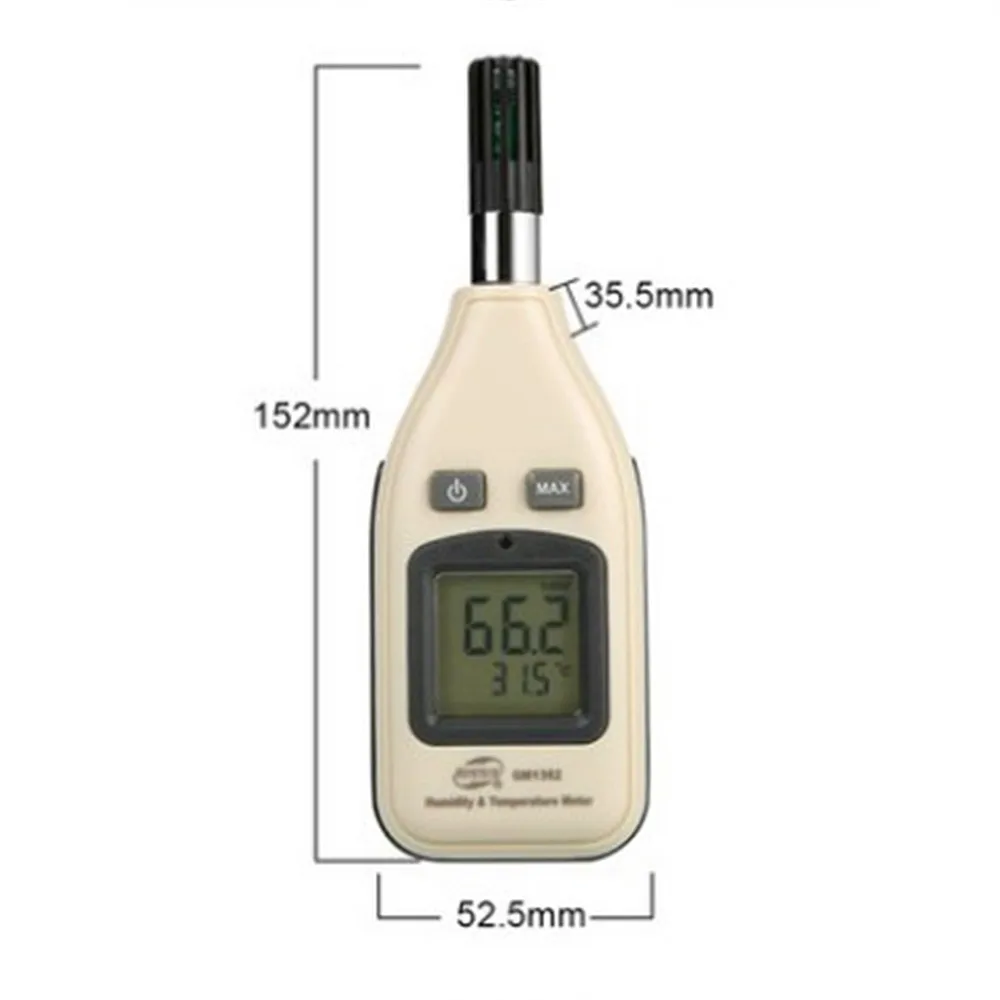 

1 Pc GM1362 -30~70 C LCD Backlight Digital Industrial High-precision Wet And Dry Thermometer