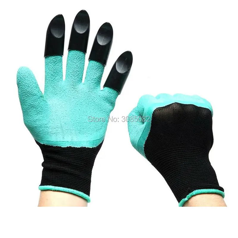 2017 г. Лидер продаж 1 пара латекса строителей сад копать посадки перчатки с 4 ABS