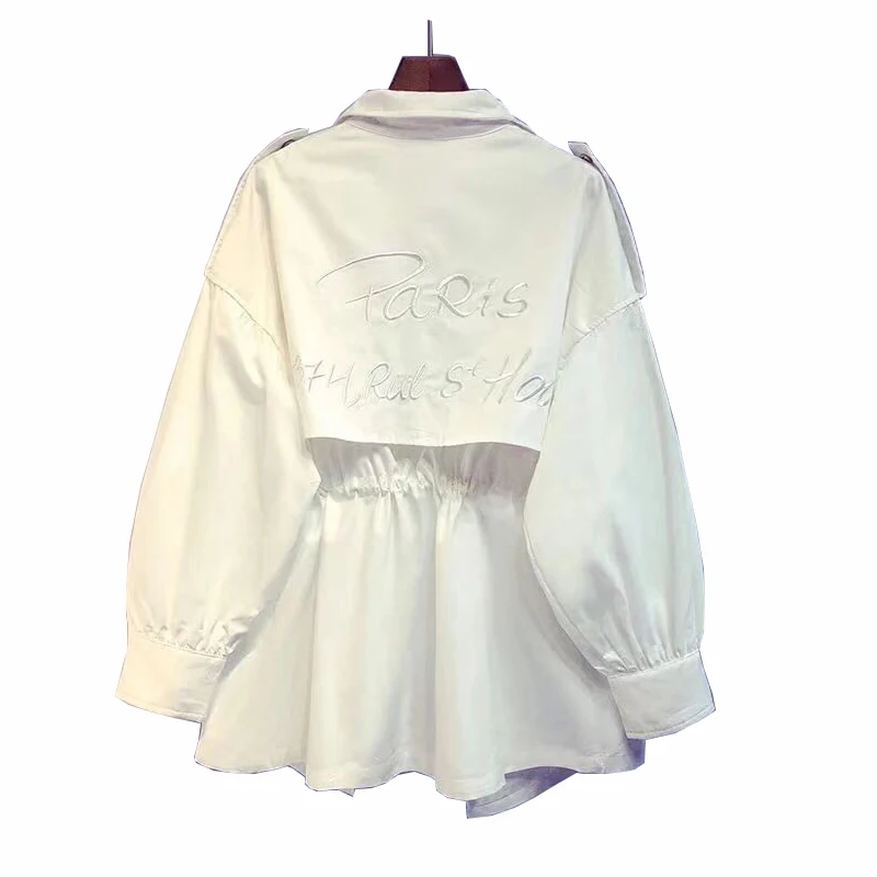 Весенне летняя новая ветровка на завязках для инструментов в длинной части осени