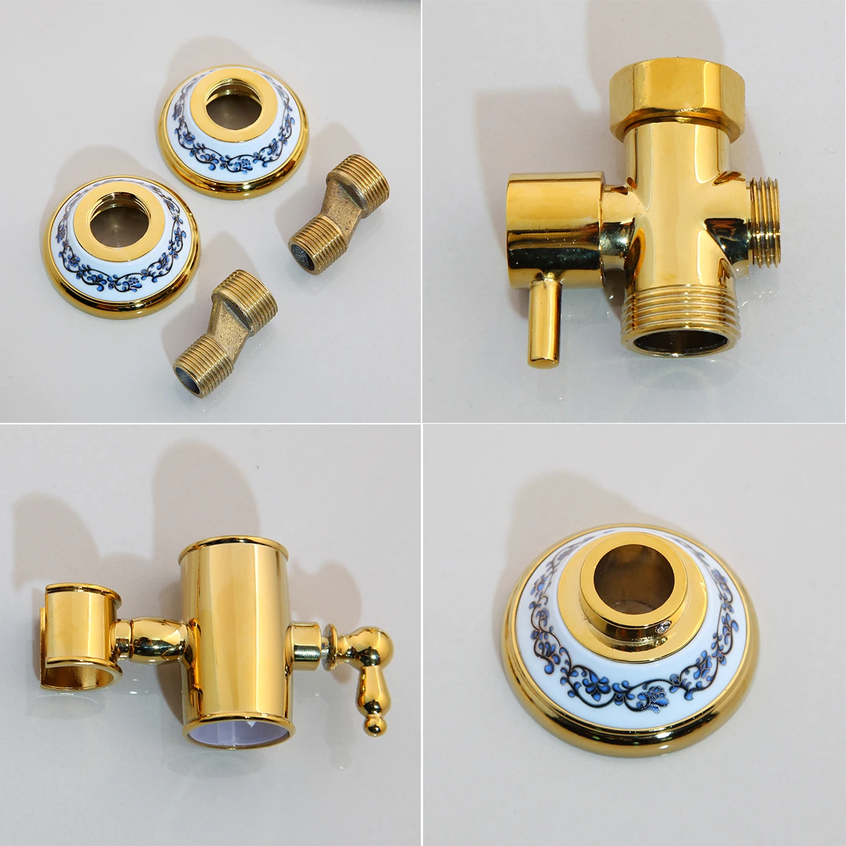 Смесители KEMAIDI для ванны роскошный золотой латунный Смеситель ванной комнаты