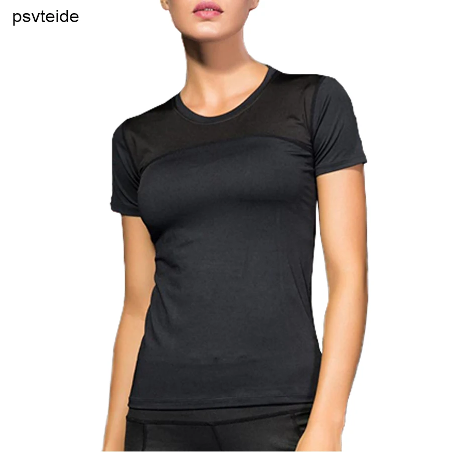 Psvteide женские спортивные рубашки camiseta deporte mujer Сексуальная футболка для