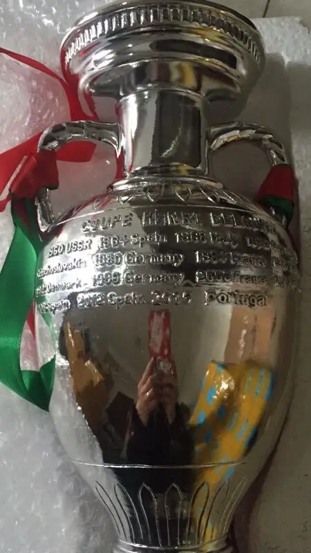 60 см реальный размер Чемпионат Европы по футболу/Кубок Европы/1:1 размер реплика трофей евро Кубок футбольный трофей