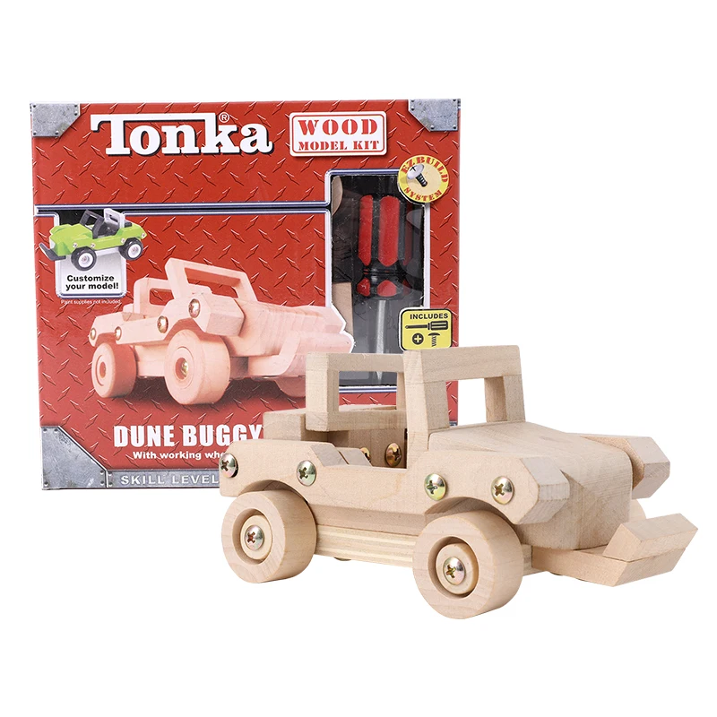 TONKA винтовые игрушки деревянные для детей деревянная разборка модель сборки