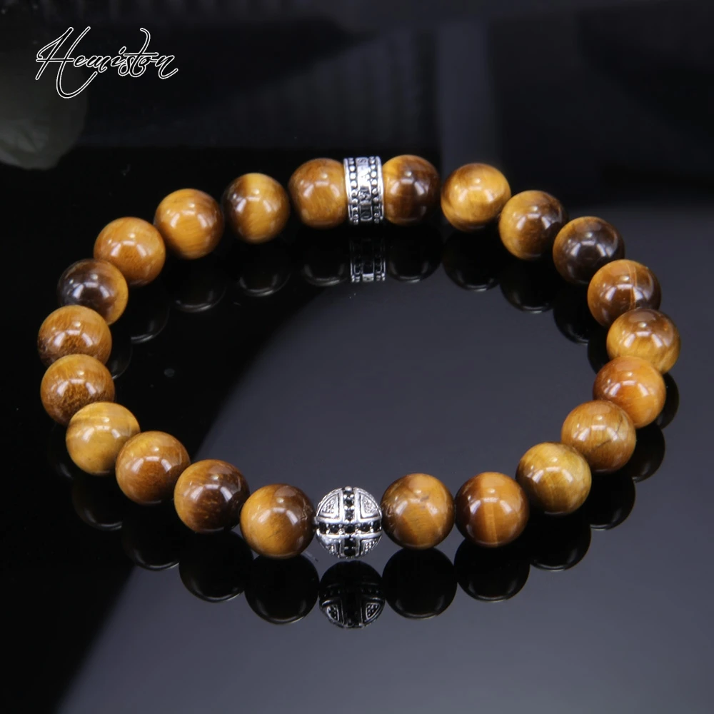 Лидер продаж эластичный браслет Thomas AAA с бусинами тигровый глаз в виде героев