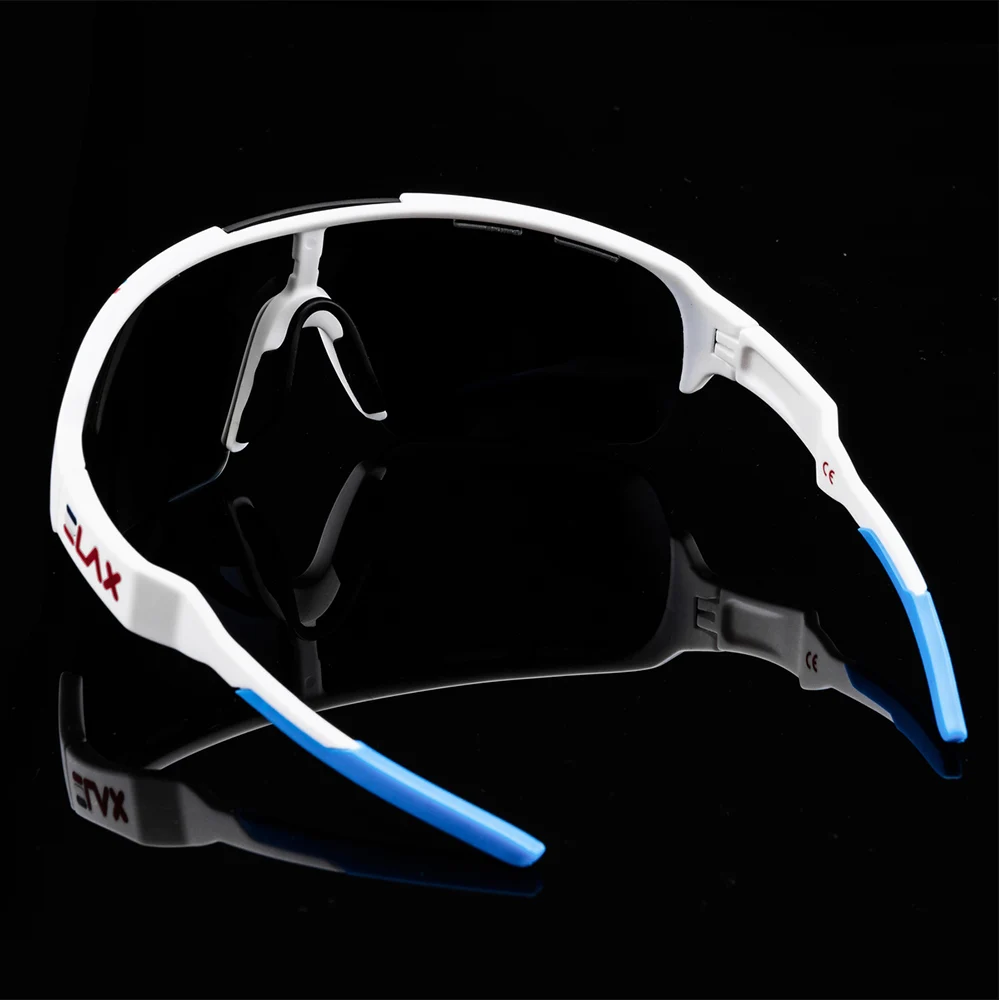 Поляризованные велосипедные очки с 4 линзами спортивные солнцезащитные для