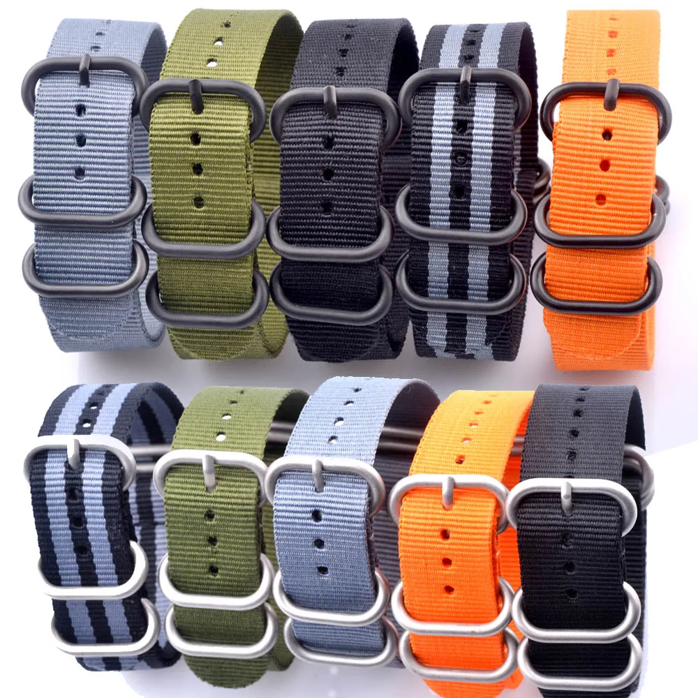 Нейлоновый ремешок для часов мужчин и женщин сверхпрочный 20 мм 22 24 нейлоновый