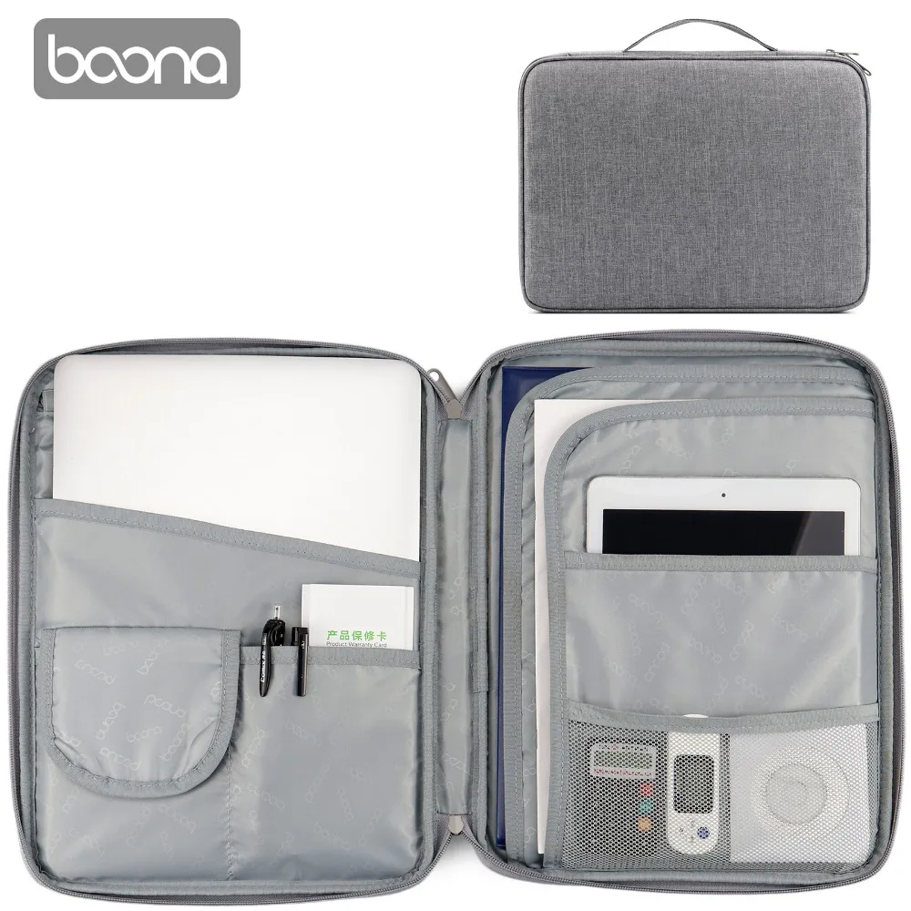 Boona 12/13,3 дюймов Портативная сумка для ноутбука Оксфорд на молнии для Macbook air 13 дюймов Повседневная портативная водонепроницаемая сумка для ноутбука