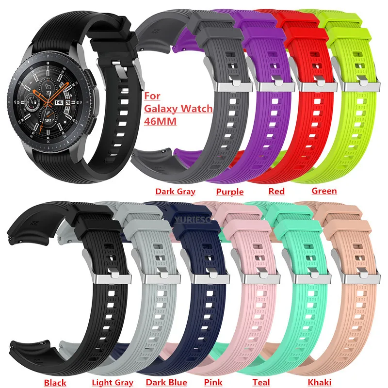 100 шт. для samsung Galaxy Watch 46 мм, ремешок для наручных часов для Huami Amazfit Stratos 2/2 S силиконовый ремешок для samsung S3 классический Frontier